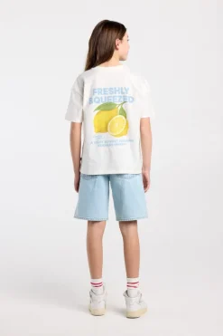 T-shirt Ellinor Jr loose fit t-shirt van biologisch katoen met print