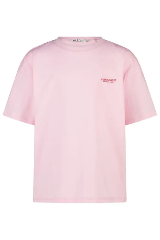 T-shirt Ellinor Jr loose fit t-shirt van biologisch katoen met print