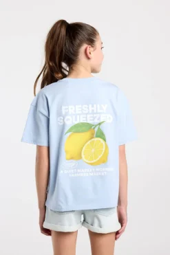T-shirt Ellinor Jr loose fit t-shirt van biologisch katoen met print