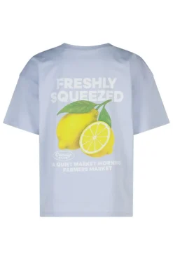 T-shirt Ellinor Jr loose fit t-shirt van biologisch katoen met print