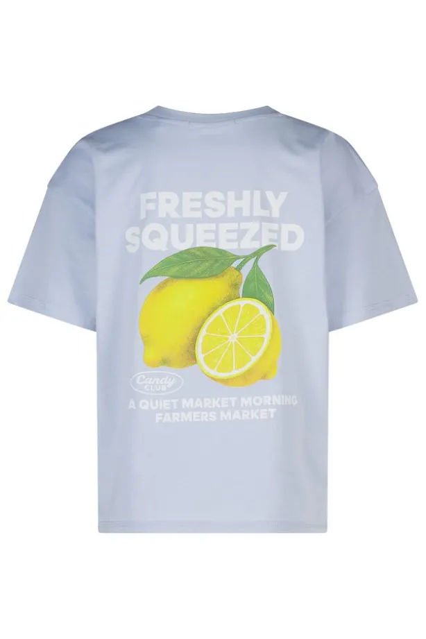 T-shirt Ellinor Jr loose fit t-shirt van biologisch katoen met print