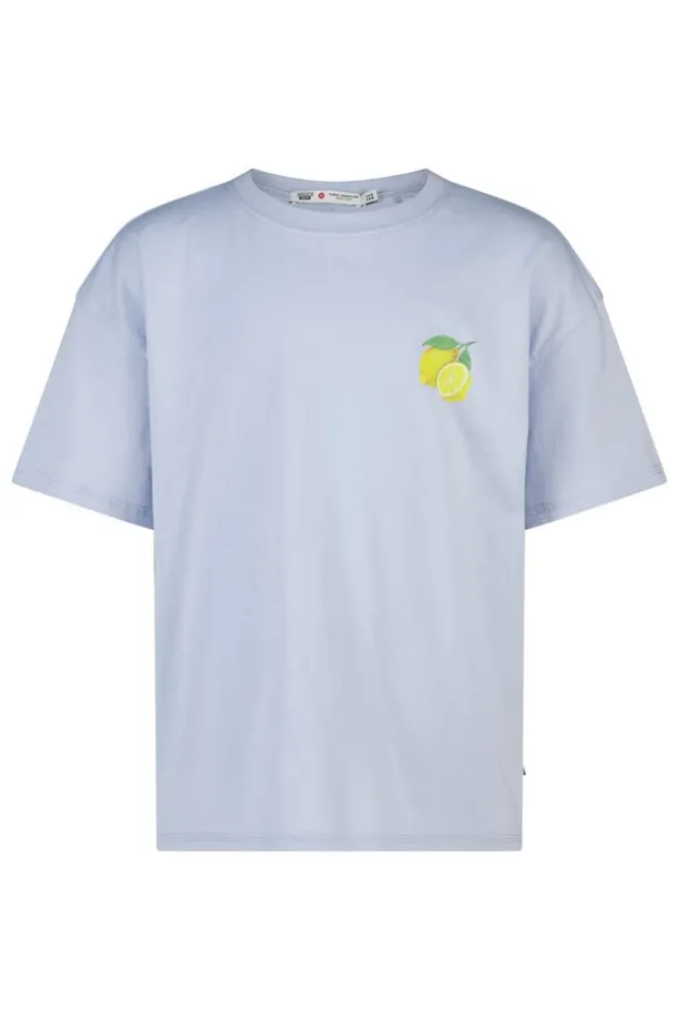 T-shirt Ellinor Jr loose fit t-shirt van biologisch katoen met print