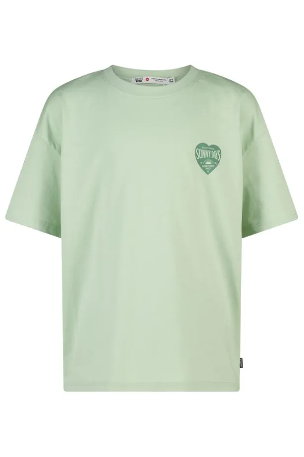 T-shirt Ellinor Jr loose fit t-shirt van biologisch katoen met print