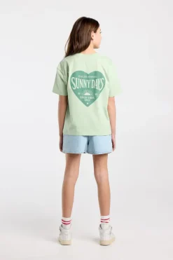 T-shirt Ellinor Jr loose fit t-shirt van biologisch katoen met print