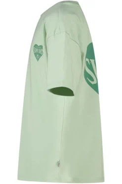 T-shirt Ellinor Jr loose fit t-shirt van biologisch katoen met print