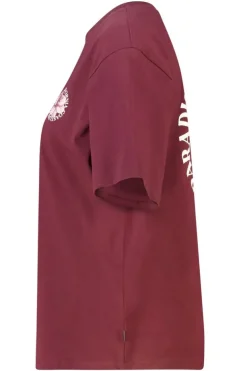 T-shirt Ellinor loose fit t-shirt met print op borst en rug