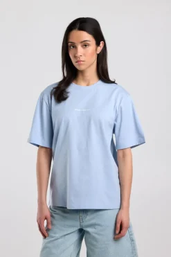 T-shirt Ellinor loose fit t-shirt met print op borst en rug