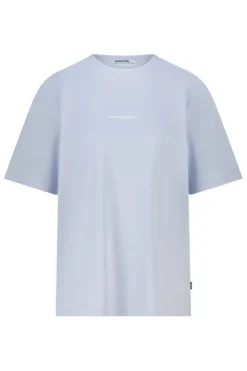 T-shirt Ellinor loose fit t-shirt met print op borst en rug