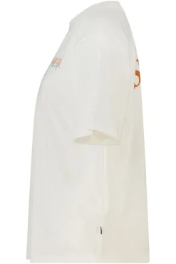 T-shirt Ellinor loose fit t-shirt met print op borst en rug