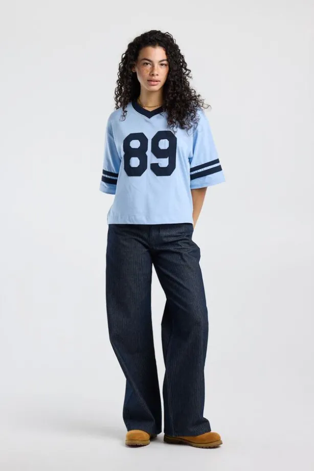 T-shirt Elonna oversized T-shirt met V-hals