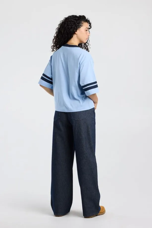 T-shirt Elonna oversized T-shirt met V-hals