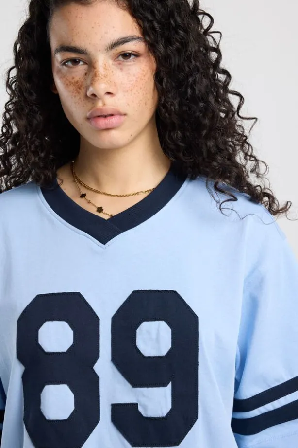 T-shirt Elonna oversized T-shirt met V-hals