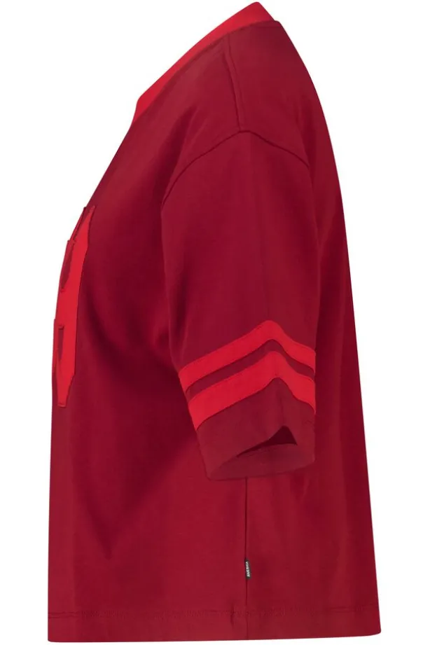 T-shirt Elonna oversized T-shirt met V-hals
