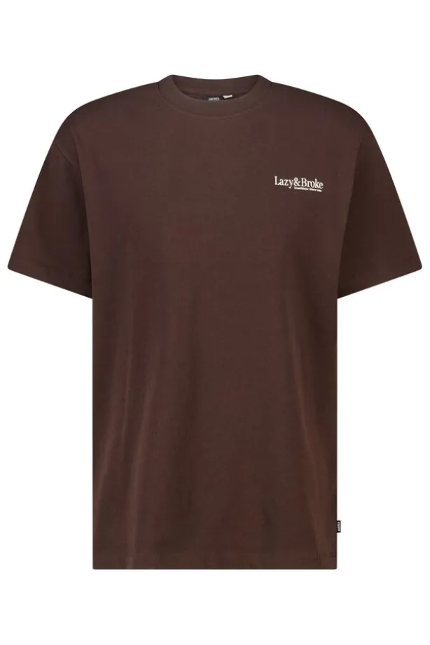 T-shirt Emre relaxed fit t-shirt van Lazy & Broke lijn