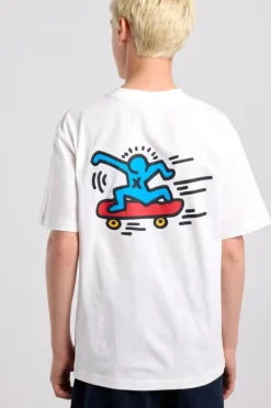 T-shirt Enock Jr regular fit t-shirt met Keith Haring front en backprint