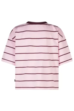 T-Shirt Ephie Jr oversized gestreept boxy t-shirt met chest prints
