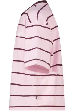 T-Shirt Ephie Jr oversized gestreept boxy t-shirt met chest prints