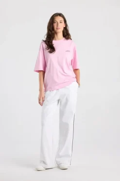 T-shirt Estelle oversized T-shirt met chest en back print