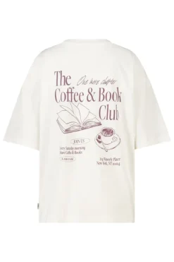 T-shirt Estelle oversized T-shirt met chest en back print