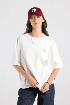 T-shirt Estelle oversized T-shirt met chest en back print