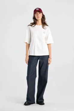 T-shirt Estelle oversized T-shirt met chest en back print