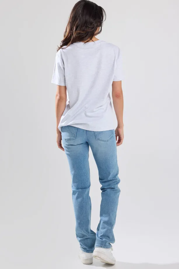 T-shirt Esther t-shirt met ronde hals en regular fit