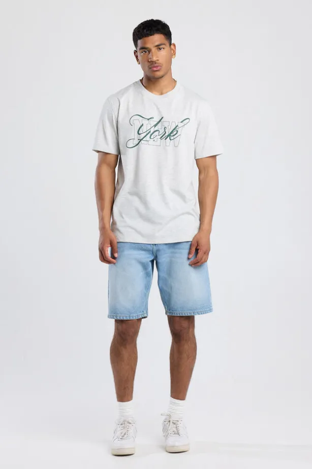T-shirt Etienne Z t-shirt met regular fit, print en ronde hals