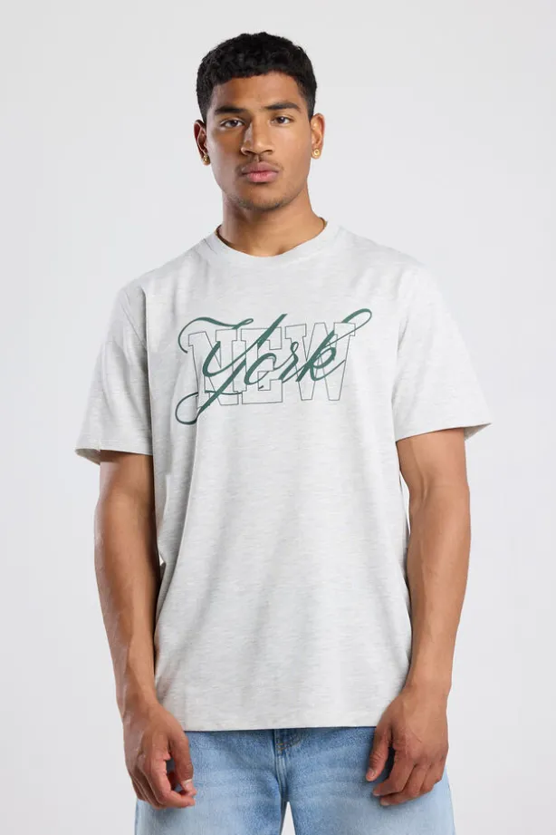 T-shirt Etienne Z t-shirt met regular fit, print en ronde hals