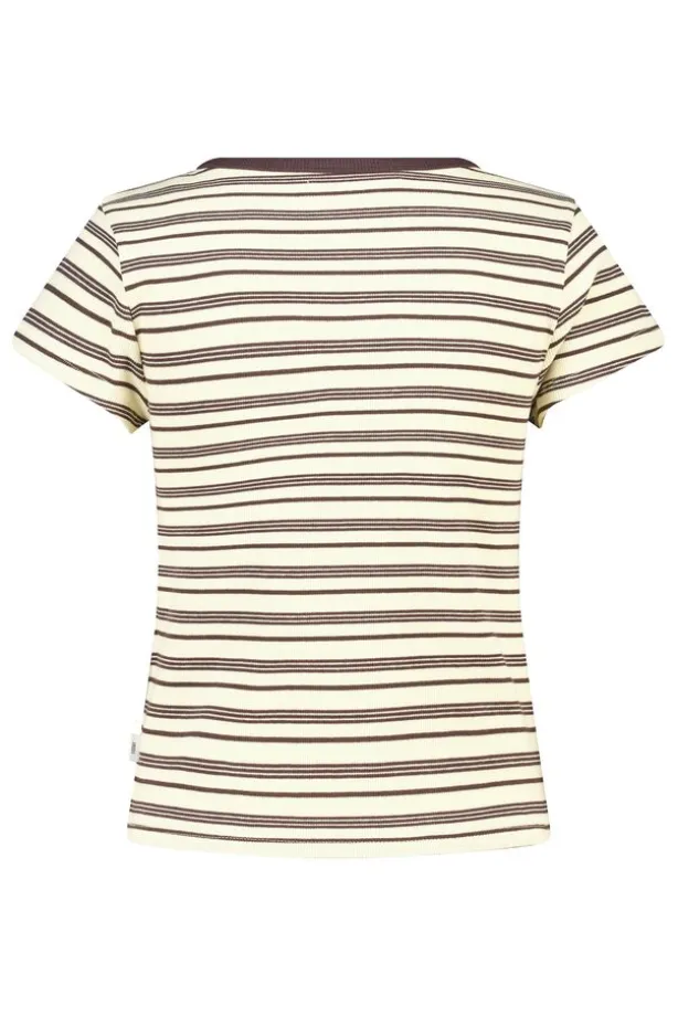 T-shirt Eunice gestreept t-shirt met hoge elasticiteit