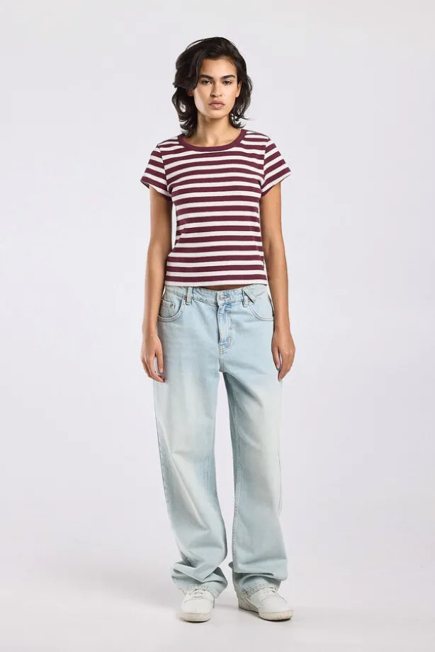 T-shirt Eunice gestreept t-shirt met hoge elasticiteit
