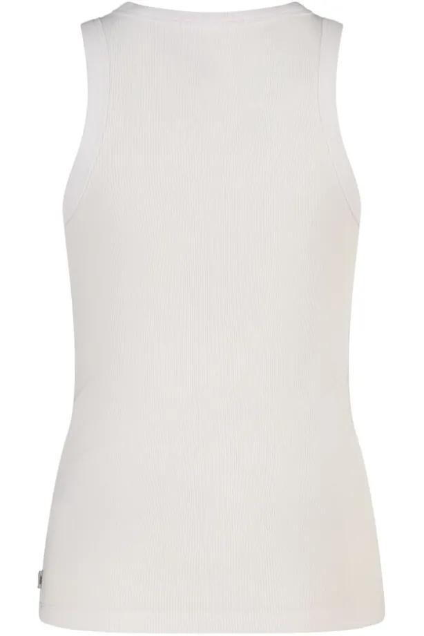 T-shirt Gia mouwloos t-shirt van geribbelde stof