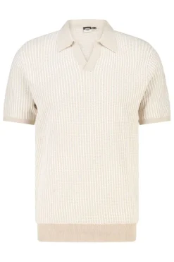 T-shirt Kolby regular fit t-shirt met open kraag