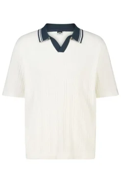 T-shirt Kone regular fit t-shirt met polo kraag