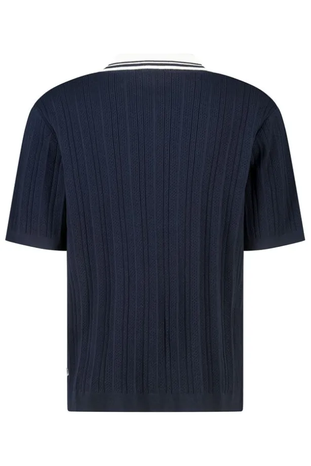 T-shirt Kone regular fit t-shirt met polo kraag